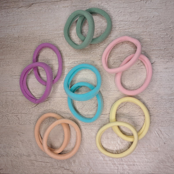 Pastel Bloom – Soft Hair Tie Set