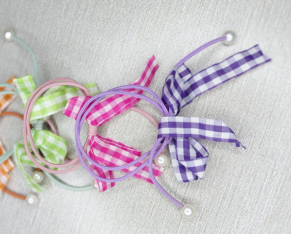Pearl tipped hair ties