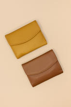 Brown & Mustard Yellow Leather Wallet
