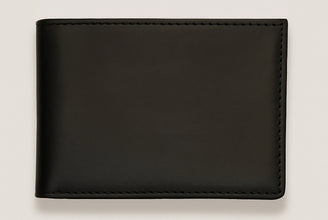 Classic Leather Bi-Fold Wallet (Black & Brown)