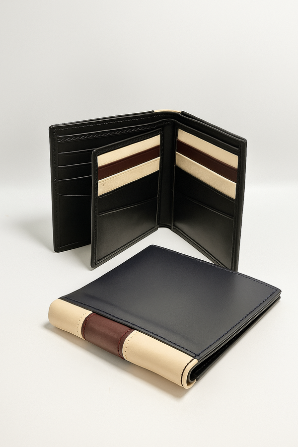 Elegant Bi-Fold Leather Wallet